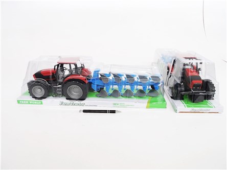 FARMA TRAKTOR plast. niebies. pług, klosz