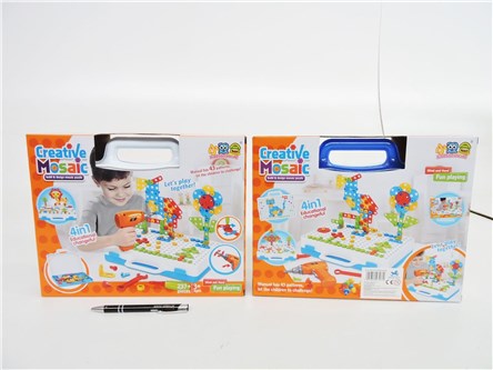 ZESTAW KREATYWNY 4w1 do skręcania w walizce