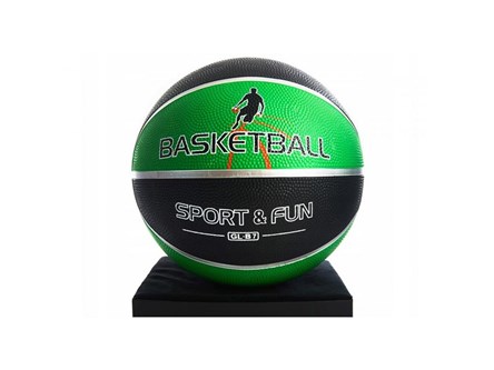 PIŁKA koszykowa, BASKETBALL, zielono-czarna