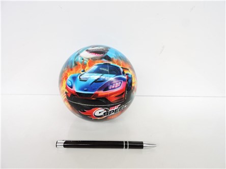 PIŁKA gumowa, 14 cm, REKIN I AUTO