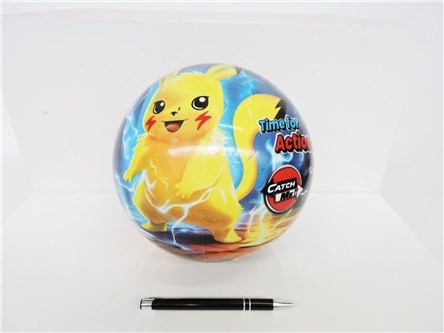 PIŁKA gumowa, 23 cm, PIKACHU CATCH ME!