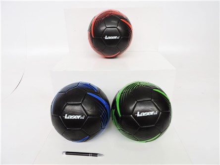 AST. PIŁKA NOŻNA roz. 5, Laser czarna, 3 kol.