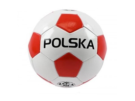 PIŁKA nożna POLSKA biało-czerwona roz.5