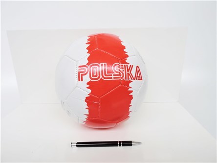 PIŁKA NOŻNA,  rozm 5,  biało czerwona, POLSKA