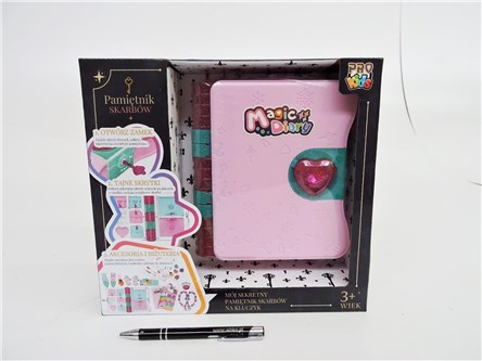 PAMIĘTNIK, na zamek, z akc., 3+,    kart.