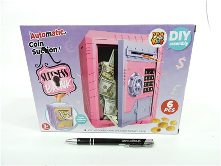 SEJF elektroniczny skarbiec róż., 24x18 cm