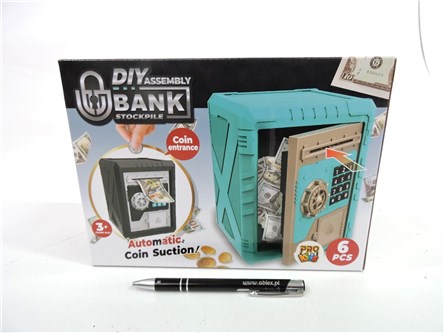 SEJF elektroniczny skarbiec czarny, 17,5x9,5 cm