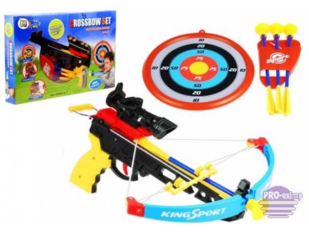 KUSZA sportowa z tarczą, 51x33x6,5 cm,       kart.