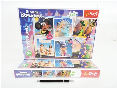 PUZZLE TREFL 200 el. Przygody Smoka Diplodoka