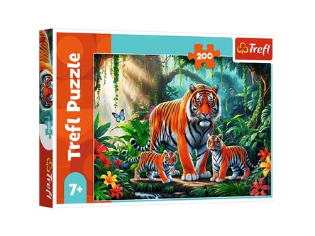 PUZZLE TREFL 200 el. Tygrysie zwyczaje