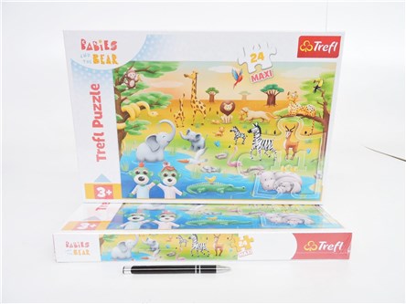 PUZZLE TREFL 24 el. MAXI Safari - Bobaski