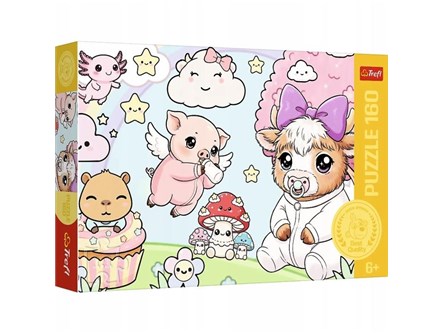 PUZZLE TREFL 160 el. - Zwierzaki maluchy