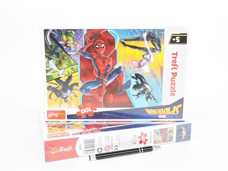 PUZZLE TREFL 100el. Do góry nogami, SPIDER-MAN