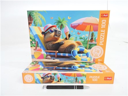 PUZZLE TREFL 100 el. Relaks w stylu kapibary