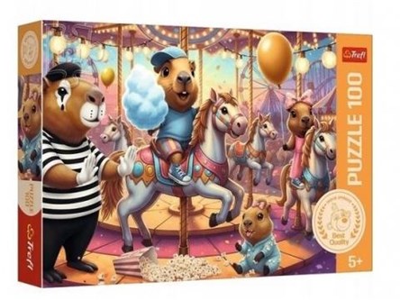 PUZZLE TREFL 100 el. Kapibary na wakacjach