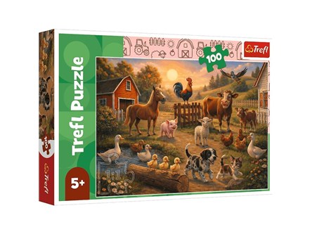 PUZZLE TREFL 100 el. Przyjaciele ze wsi