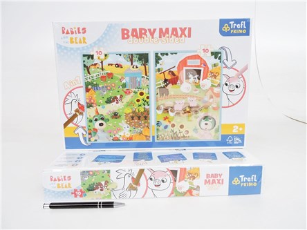 PUZZLE TREFL 2x10 el. BABY MAXI Poznaj Bobaski