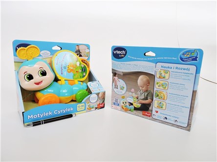 ---*VTECH Motylek Cyrylek  interakt., św/dźw.,bat,