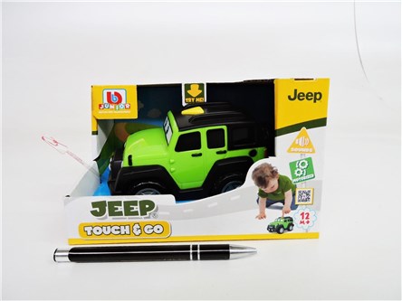 *BBURAGO Jeep Wrangler dź. zielony, 12x19x11,5 cm