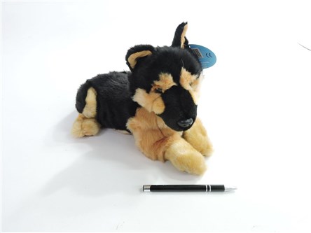 *PLUSZ pies, 31 cm, owczarek niemiecki, leżący