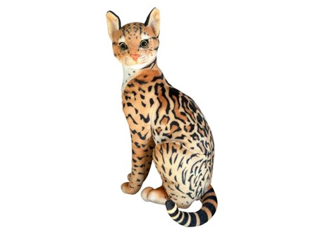 *PLUSZ Ocelot siedzący 46cm
