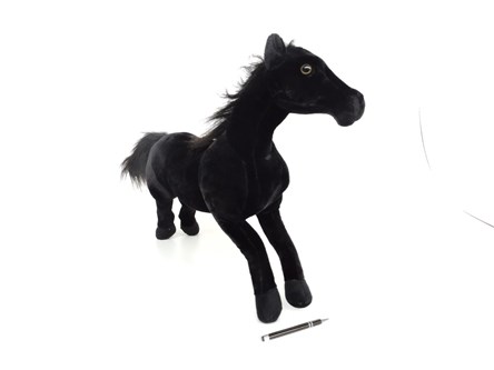 *PLUSZ koń, 55 cm, czarny