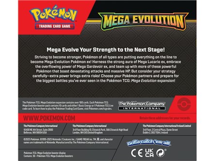 *Pokemon TCG: Mega Evolution - Booster Display x36