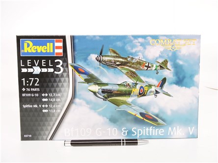 *REVELL samolot 1:72 BF109G-10 & SPITFIRE MK. V