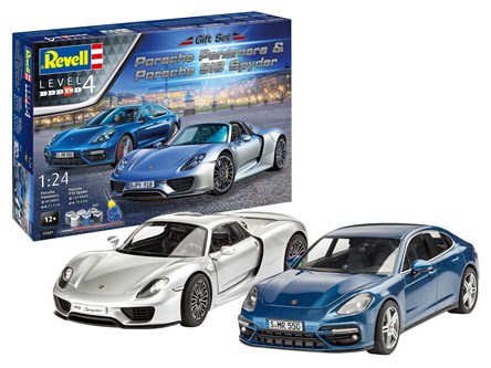 *REVELL samochody 1:24, zest. upominkowy PORCHE