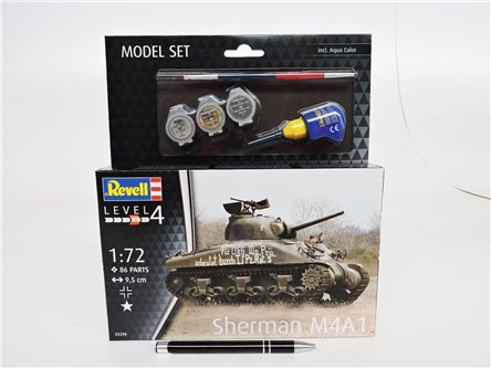 *REVELL czołg 1:72 SHERMAN M4A1, zest.