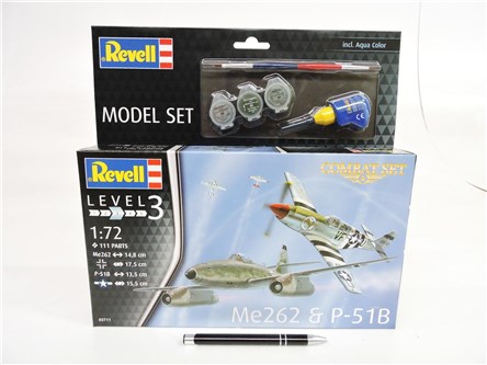 *REVELL samolot, Me262 & P-51B, zest.