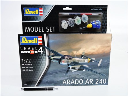 *REVELL samolot 1:72 ARADO AR-240, zest.