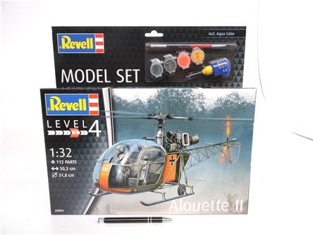 *REVELL helikopter, 1:32, ALOUETTE II,    zest.