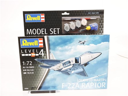 *REVELL samolot 1:72 F-22A RAPTOR LOCKHEED, zest.