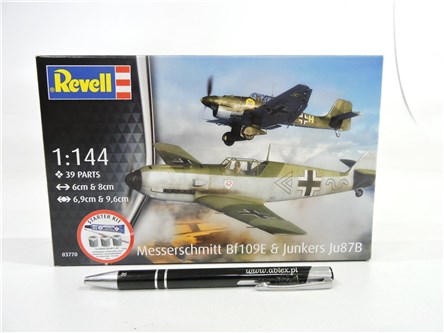 REVELL 1:144 Me BF109E&Junkers JU87, zest. startow