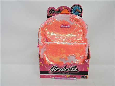 *GIRABRILLA PLECAK NEON  CEKINOWY