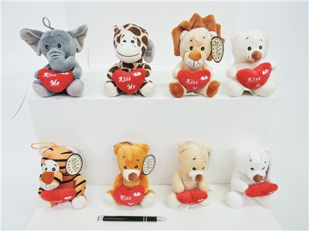 AST. PLUSZ zwierzęta, z sercem, 8 wz.