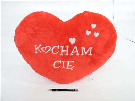 *PLUSZ SERCE 48 cm, "KOCHAM CIĘ"
