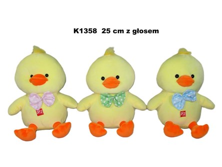 AST. PLUSZ kaczka z gł.,  25 cm, dź, 3 wz.