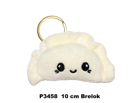 PLUSZ PIERÓG 10 cm BRELOK kremowy