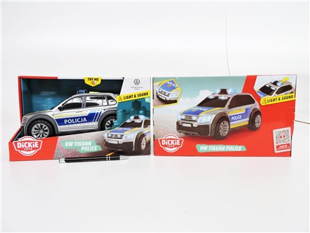 *DICKIE TOYS SOS VW Tiguan R-Line policja, 25 cm