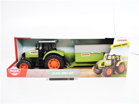 DICKIE TRAKTOR Ares z przyczepą, 57 cm