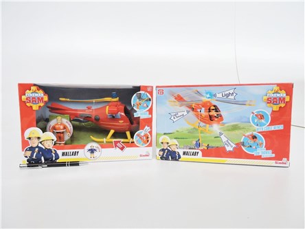 STRAŻAK Sam Helikopter Wallaby z figurką, 24 cm