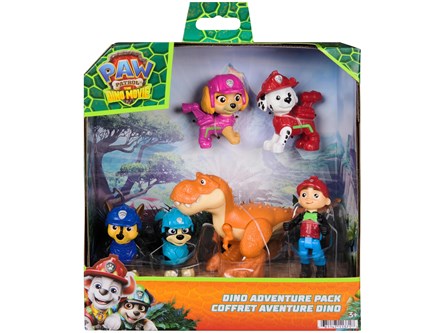 Psi Patrol i dinozaury figurki tematyczne 5-pack