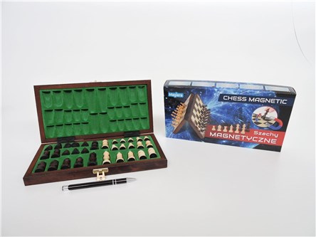 *GRA SZACHY magne., drew., 28x28 cm log., 6+