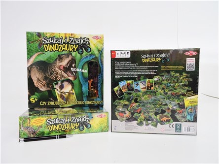 *GRA SZUKAJ I ZNAJDŹ DINOZAURY, 5+, planszowa