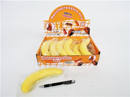 GNIOTEK x 12,  BANAN 18 cm,   displ