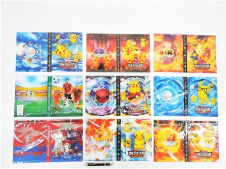 AST. ALBUM holo. na karty POKEMON/PIŁK.,mały,9 wz.