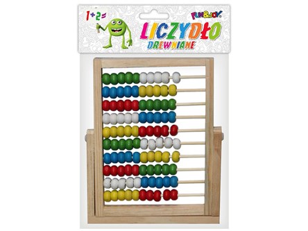 *Liczydło drewniane 10 rzędowe SP-001 13x18cm