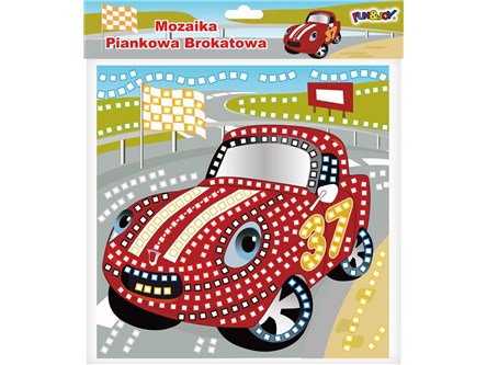 MOZAIKA BROKATOWA, WZÓR: AUTO, 1K FUN&JOY
